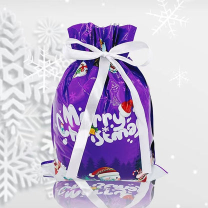 Christmas Drawstring Gift Bags – Holiday Present Wrapping Bags - Morrowden