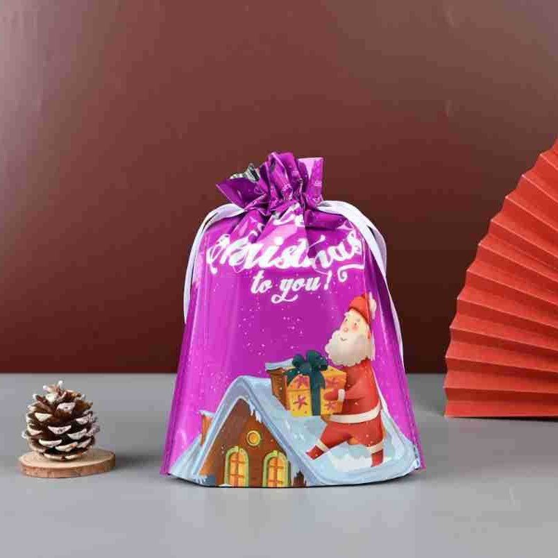 Christmas Drawstring Gift Bags – Holiday Present Wrapping Bags - Morrowden