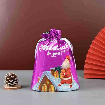 Christmas Drawstring Gift Bags – Holiday Present Wrapping Bags - Morrowden