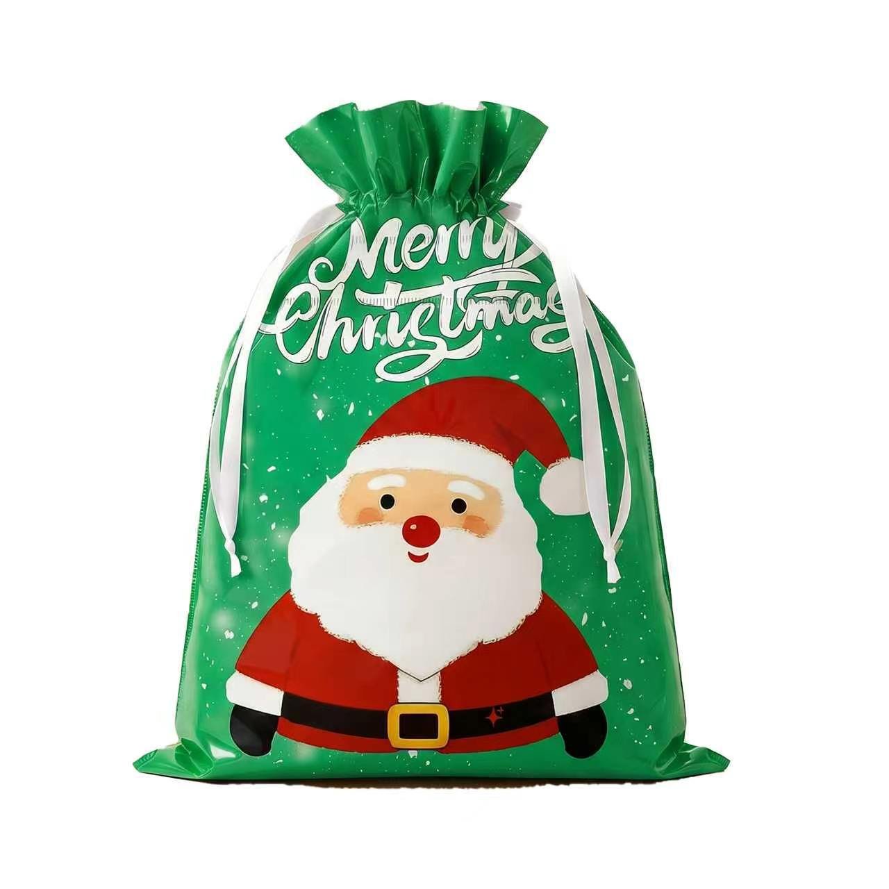 Christmas Drawstring Gift Bags – Holiday Present Wrapping Bags - Morrowden