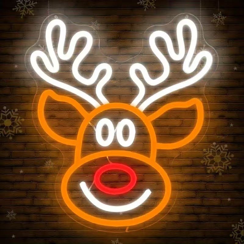 Christmas LED Neon Sign – USB Powered Festive Wall Light for Holiday Home, Window & Party Decor - Morrowden