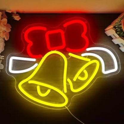 Christmas LED Neon Sign – USB Powered Festive Wall Light for Holiday Home, Window & Party Decor - Morrowden