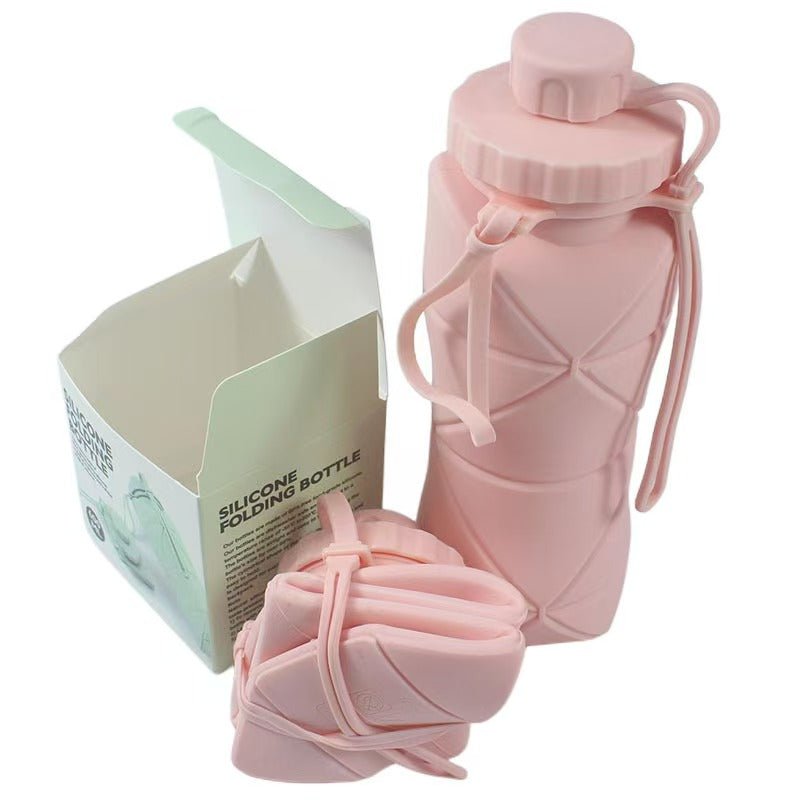 Collapsible Silicone Water Bottle - Lightweight Foldable Travel Bottle for Hiking, Camping & Outdoor Adventures - Morrowden
