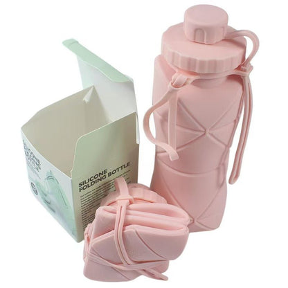 Collapsible Silicone Water Bottle - Lightweight Foldable Travel Bottle for Hiking, Camping & Outdoor Adventures - Morrowden