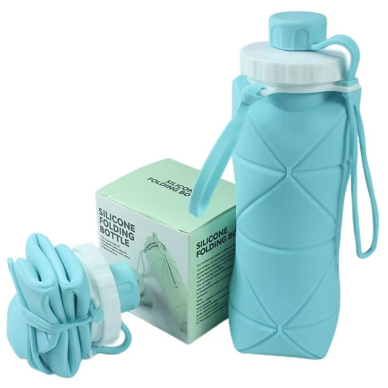 Collapsible Silicone Water Bottle - Lightweight Foldable Travel Bottle for Hiking, Camping & Outdoor Adventures - Morrowden
