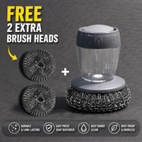 Steel wool scrubber