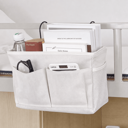 Dorm Bedside Caddy Organizer – Large Capacity Hanging Storage Bag for College Beds, Bunk Beds & Small Spaces - Morrowden