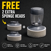 Sponge pot brush