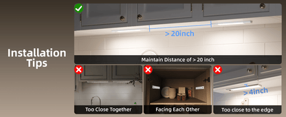 EZVALO 5-Pack Under Cabinet Lighting, 2400mAh Motion Sensor Light, LED Closet Lights Wireless, 6500K Dimmable, Timer, Magnetic with Remote Control - Morrowden