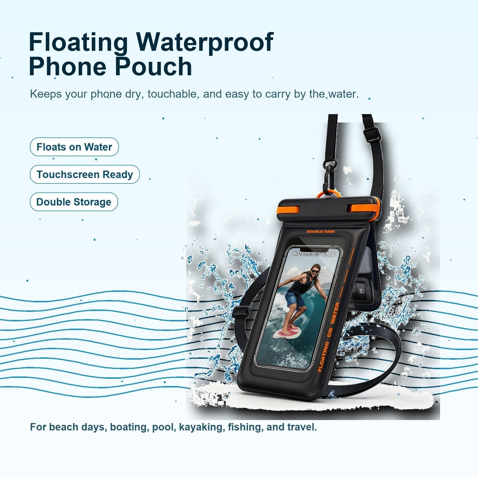 Floating Waterproof Phone Pouch – Float, Protect & Stay Connected - Morrowden