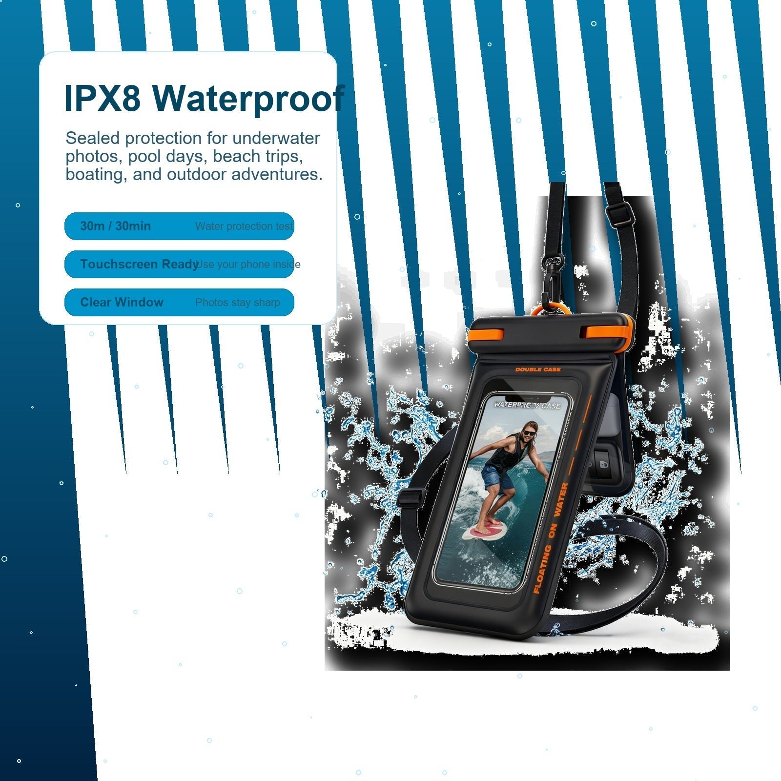 Floating Waterproof Phone Pouch – Float, Protect & Stay Connected - Morrowden
