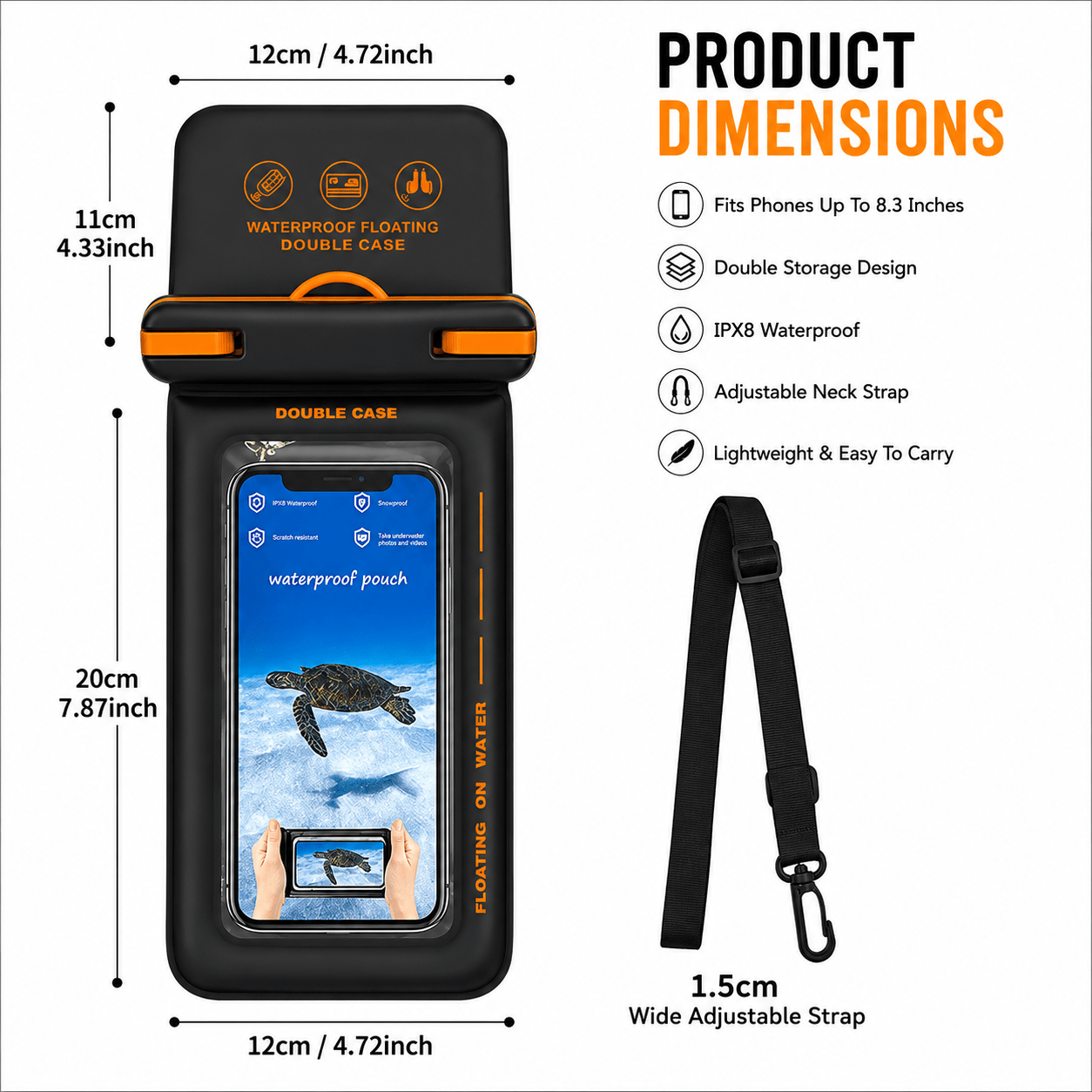 Floating Waterproof Phone Pouch – Float, Protect & Stay Connected - Morrowden
