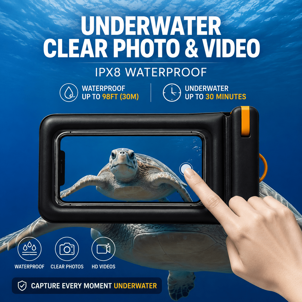 Floating Waterproof Phone Pouch – Float, Protect & Stay Connected - Morrowden
