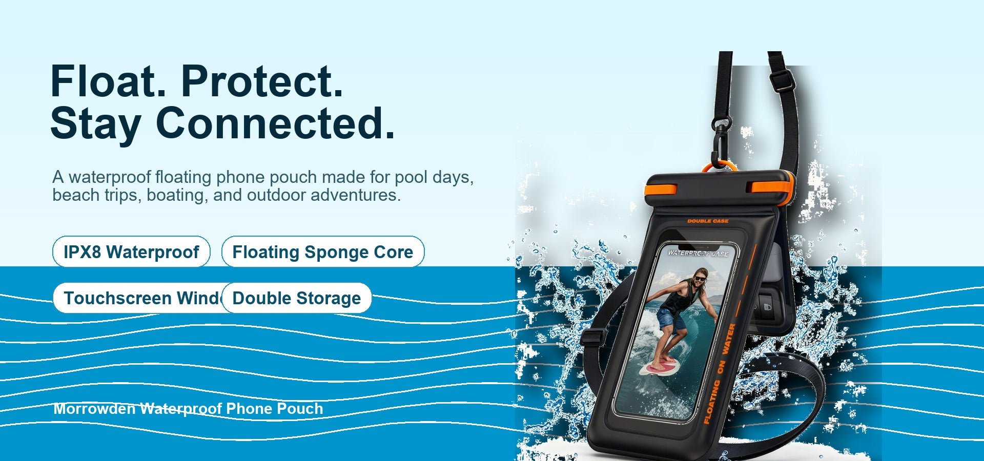 Floating Waterproof Phone Pouch – Float, Protect & Stay Connected - Morrowden
