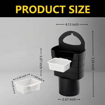 French Fry Holder and Sauce Holder Set for Car – Multifunctional Car Storage Organizer, Fun White Elephant Gift for Adults Stocking Stuffer for Men and Women - Morrowden