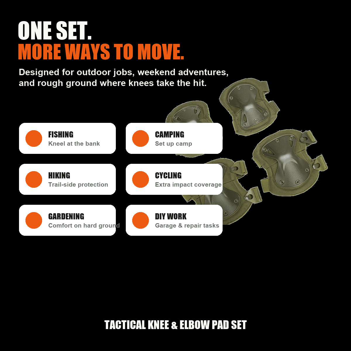 Heavy-Duty Tactical Knee Pads - Morrowden