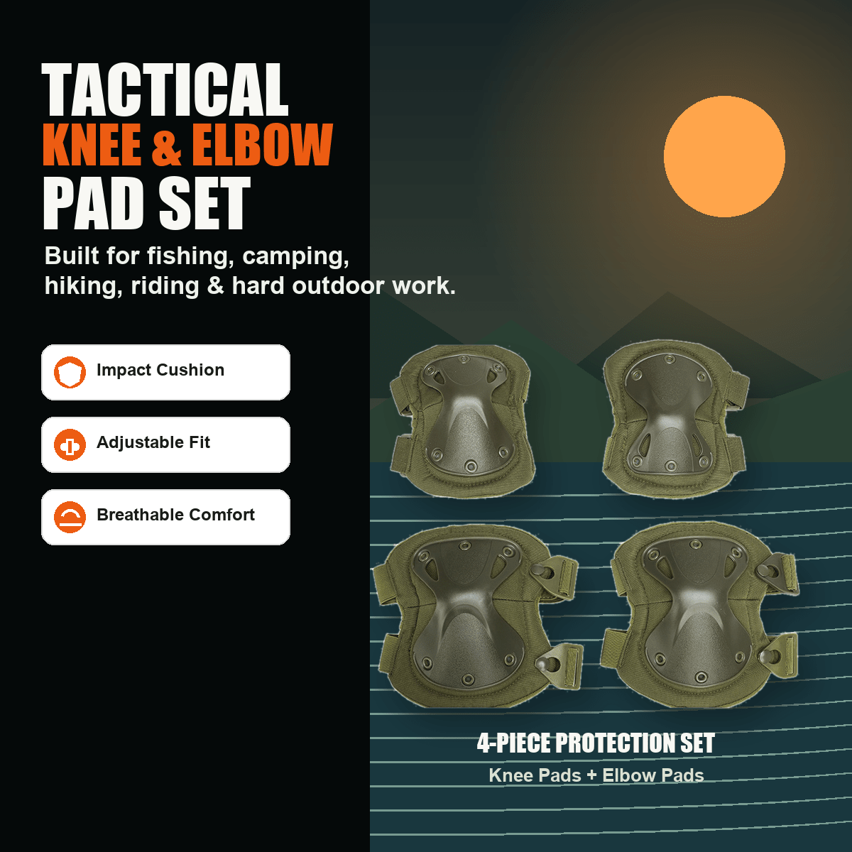 Heavy-Duty Tactical Knee Pads - Morrowden