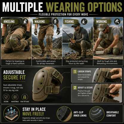 Heavy-Duty Tactical Knee Pads - Morrowden