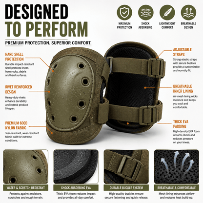 Heavy-Duty Tactical Knee Pads - Morrowden