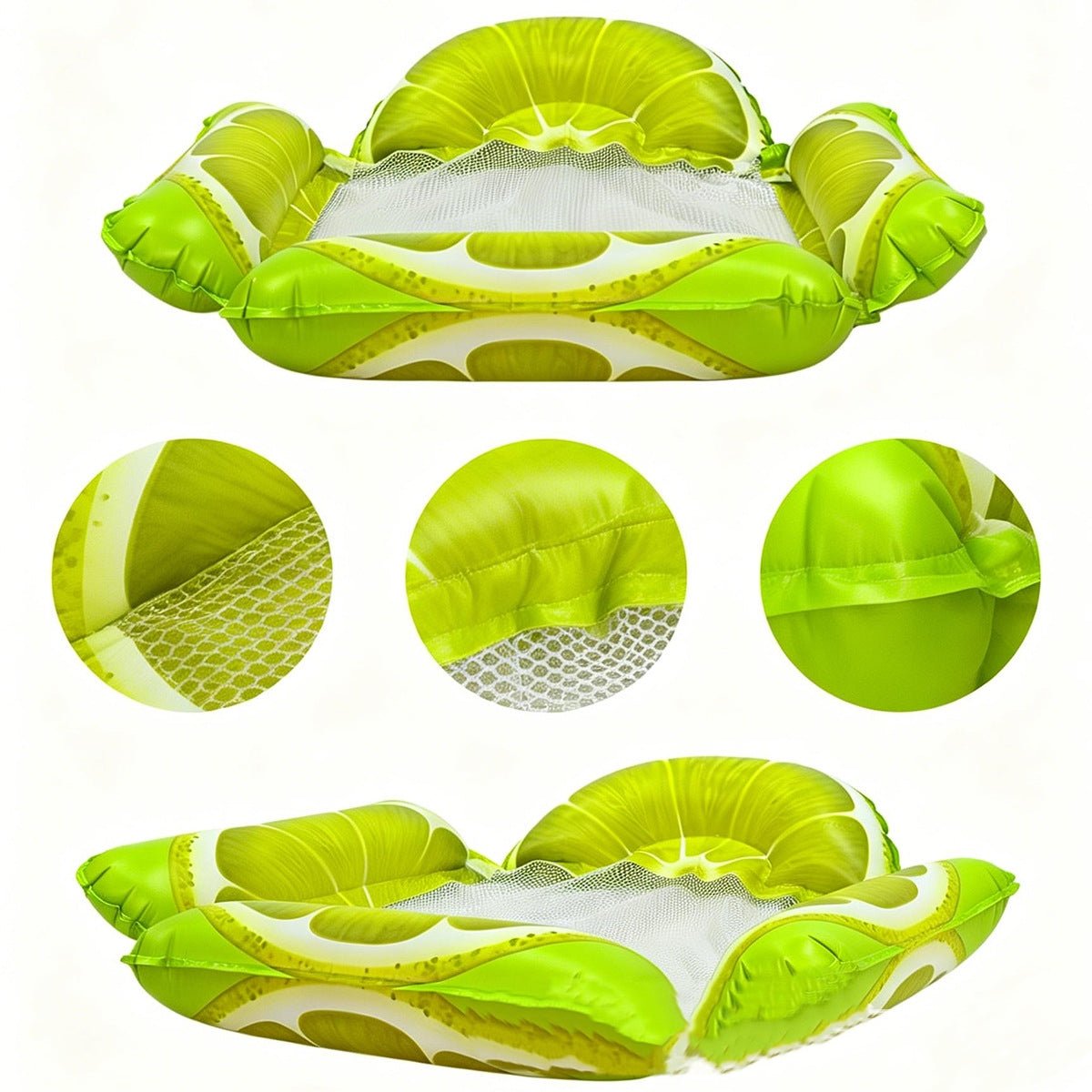Inflatable Pool Float Lounger with Backrest – Foldable Water Hammock Chair for Adults - Morrowden
