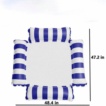 Inflatable Pool Float Lounger with Backrest – Foldable Water Hammock Chair for Adults - Morrowden