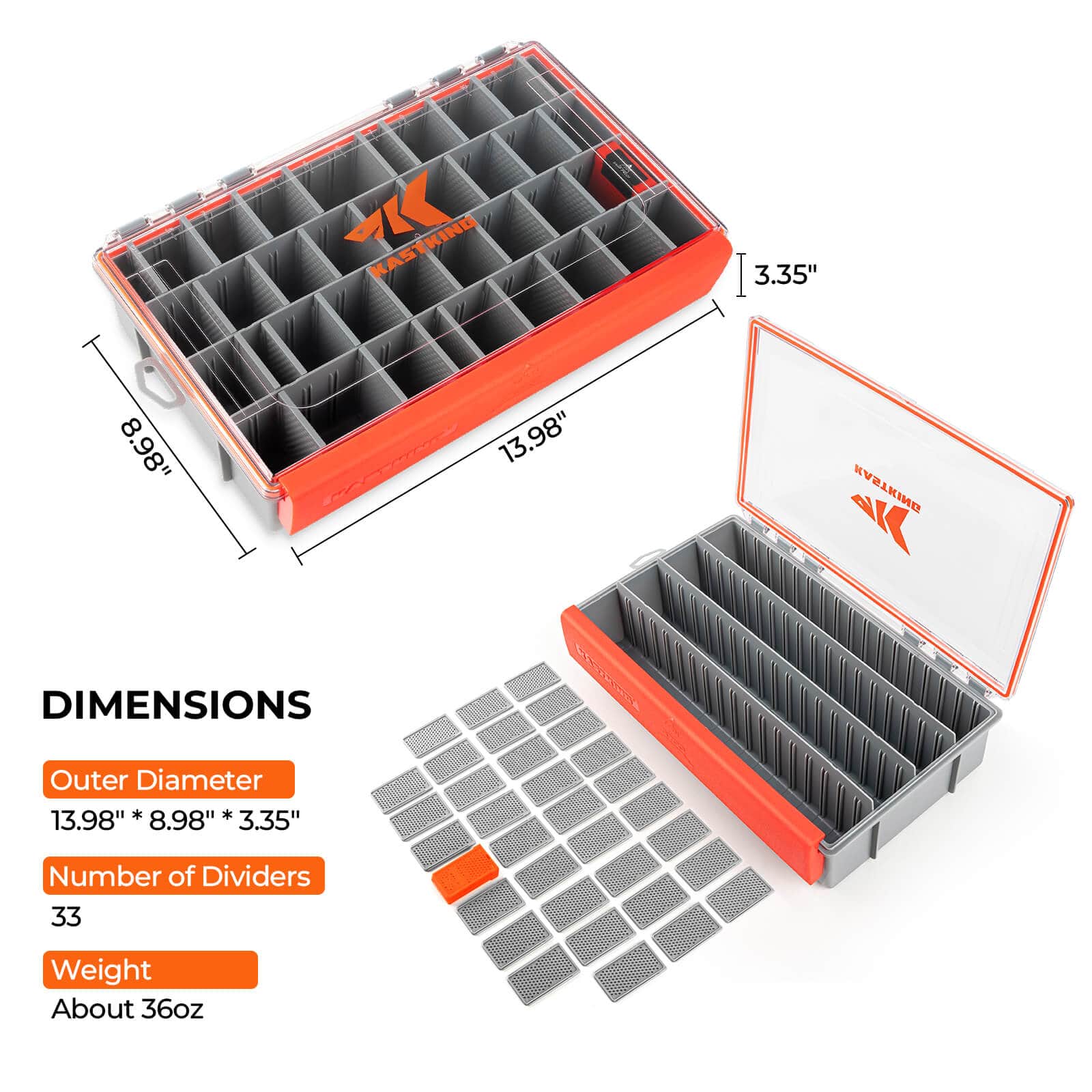 KastKing HyperSeal Waterproof Tackle Box - Morrowden