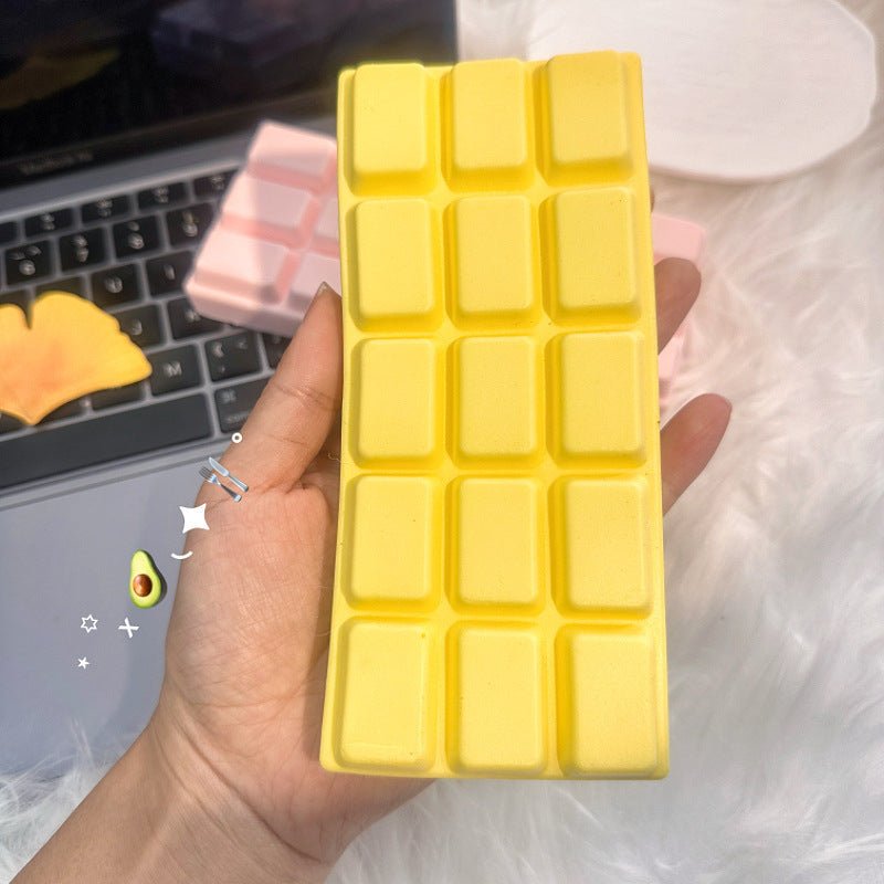 Large Butter Stick Squishy Toy – Slow Rising PU Foam Stress Relief Squeeze Toy for Kids & Adults - Morrowden