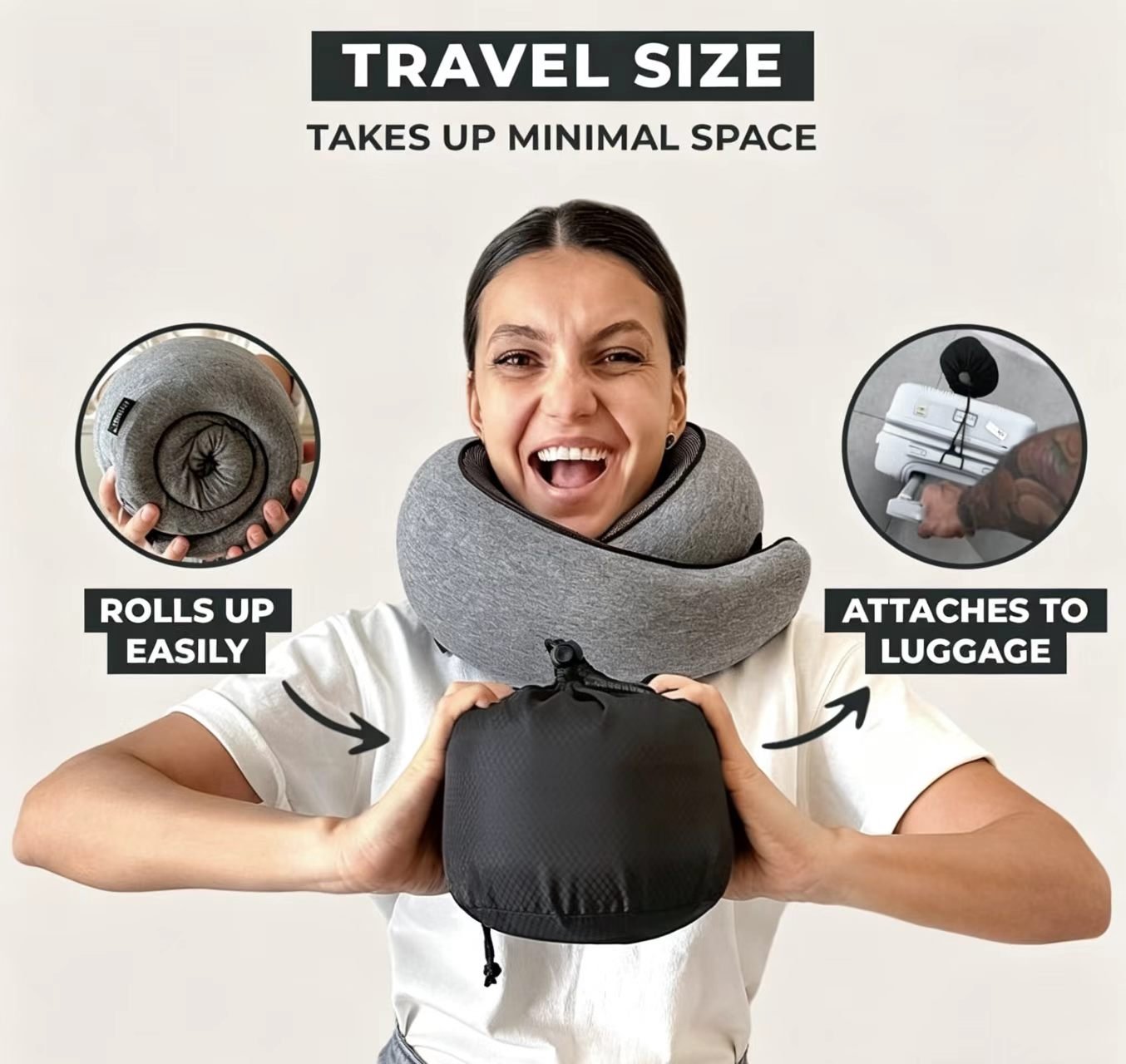 Memory Foam Travel Neck Pillow - Morrowden
