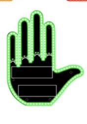 Middle Finger Car Light - Glo Hand Gesture Light for Car,Light Up Middle Finger for Cars Window, Led Hand Gesture with Remote,Road Rage Hand Led Sign, Fun Truck Accessories - Morrowden