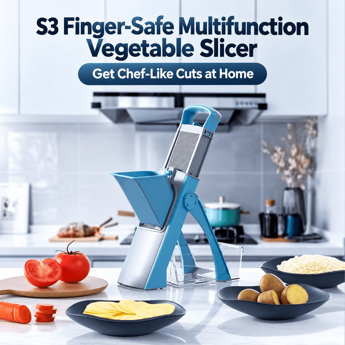Multifunctional Vegetable Chopper & Slicer – Kitchen Grater, Shredder and Food Prep Tool - Morrowden