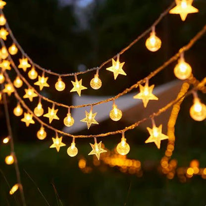 Outdoor Solar String Lights – LED Starry Fairy Lights for Camping, Patio, Garden, Tent & Party Ambience - Morrowden