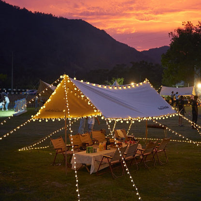 Outdoor Solar String Lights – LED Starry Fairy Lights for Camping, Patio, Garden, Tent & Party Ambience - Morrowden