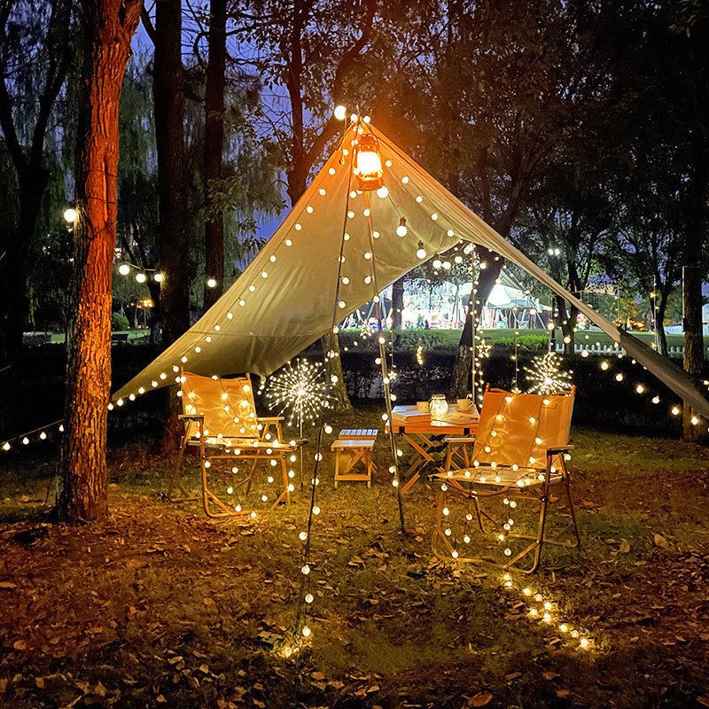 Outdoor Solar String Lights – LED Starry Fairy Lights for Camping, Patio, Garden, Tent & Party Ambience - Morrowden