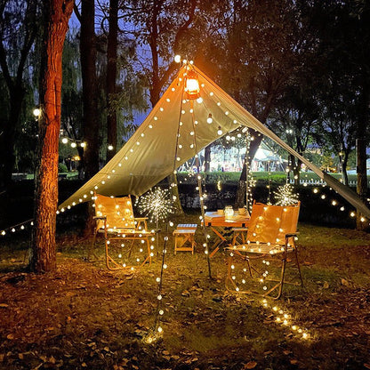 Outdoor Solar String Lights – LED Starry Fairy Lights for Camping, Patio, Garden, Tent & Party Ambience - Morrowden