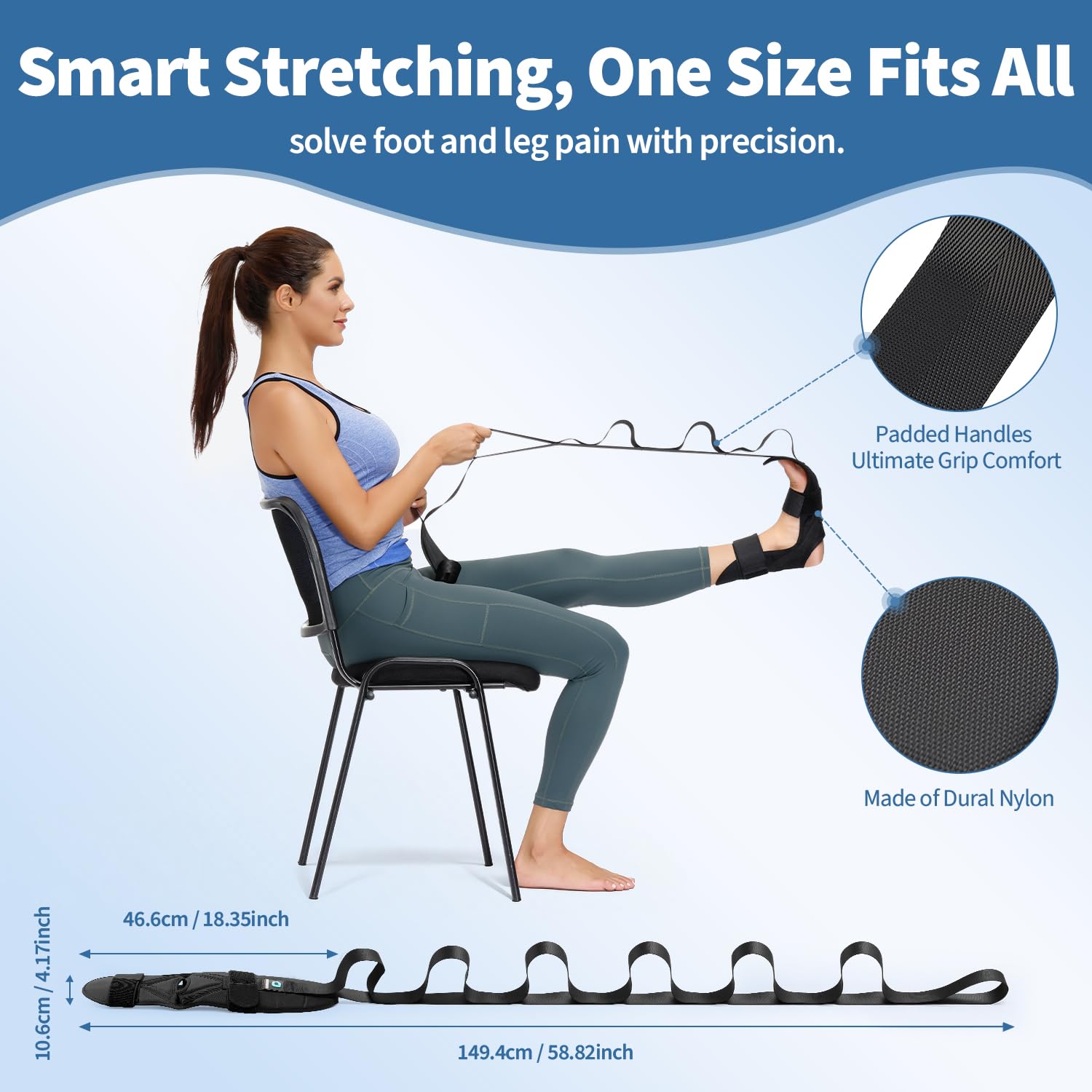 Plantar Fasciitis Relief Kit – Foot Stretcher Strap & Massage Roller - Morrowden