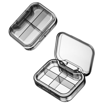 Portable 4-Compartment Pill Organizer – Moisture-Proof Weekly Medicine Storage Box - Morrowden