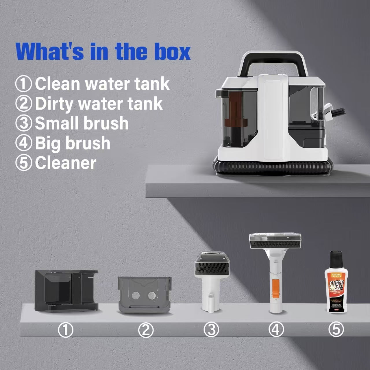 Portable Fabric Cleaner for Sofas, Carpets & Car Seats - Morrowden