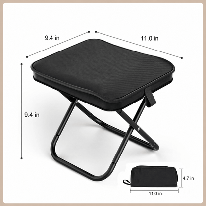 Portable Folding Camping Stool Chair – Lightweight Mini Foldable Seat for Outdoor Fishing, Hiking, Camping, Travel & Garden Use - Morrowden