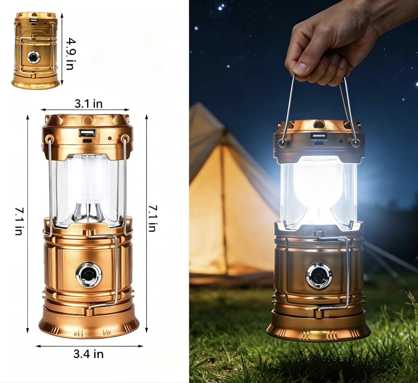 Portable LED Emergency Camping Lantern - Morrowden