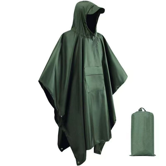 Portable Multifunctional Rain Poncho for Adults – Waterproof Outdoor Hiking & Camping Raincoat - Morrowden