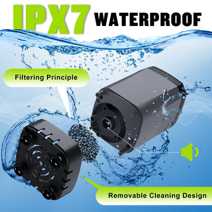 Portable Shower for Camping, [Long-Lasting] Spopal 6000mAh Rechargeable Camping Shower with Intelligent LED Display, 4 Spray Modes, IPX7 Waterproof Outdoor Camp Pump for Hiking, Travel, Car, Pet - Morrowden