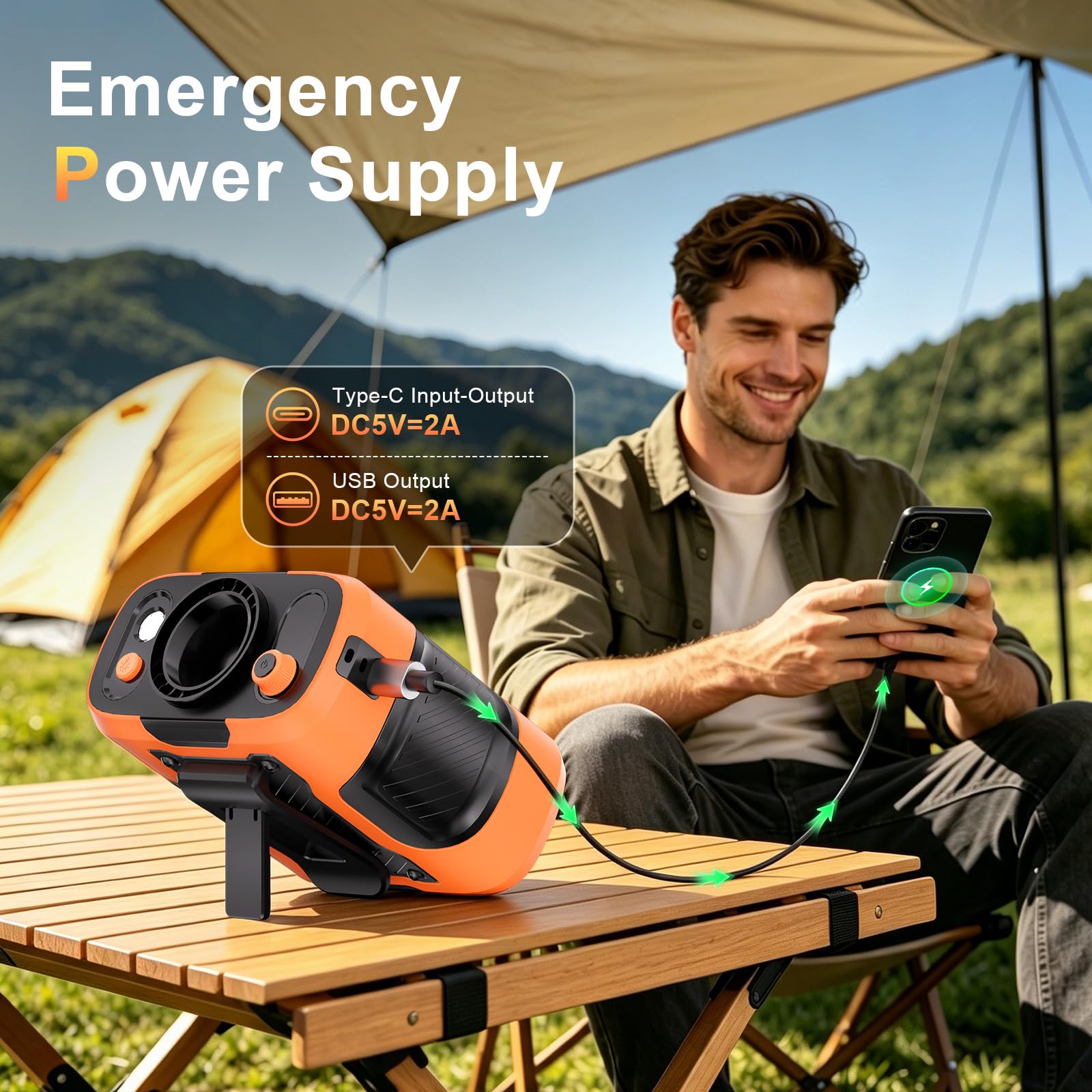 Portable Waist Fan Personal Powerfol Speeds Clip On Shirt Fan Belt Cooling Device Wearable Cool Body Blow Cold Air Rechargeable Pocket Mini Men Workers Outdoor Travel Hiking Gifts - Morrowden