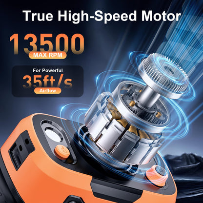 Portable Waist Fan Personal Powerfol Speeds Clip On Shirt Fan Belt Cooling Device Wearable Cool Body Blow Cold Air Rechargeable Pocket Mini Men Workers Outdoor Travel Hiking Gifts - Morrowden