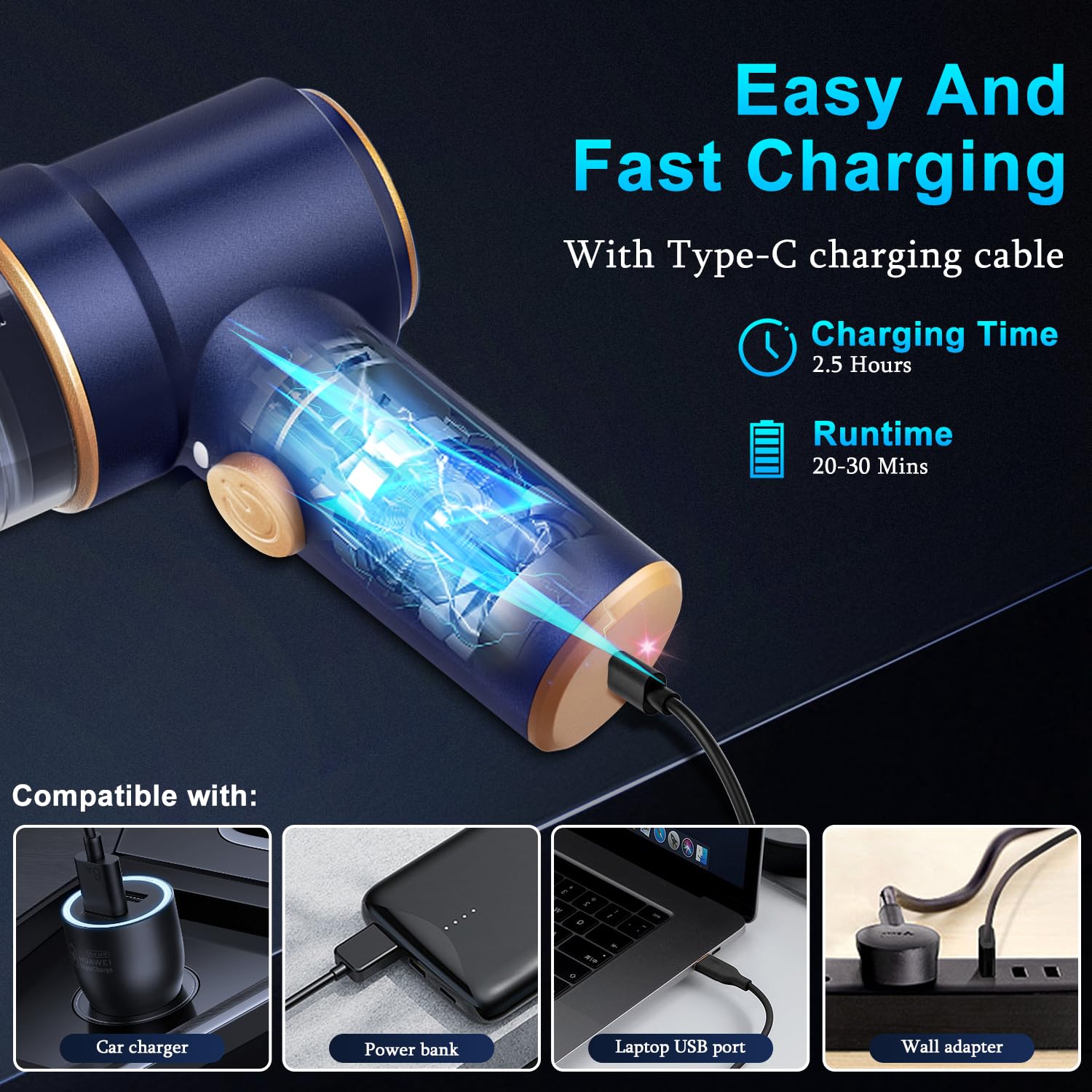 Powerful 2-in-1 Car Vacuum & Air Duster - Morrowden