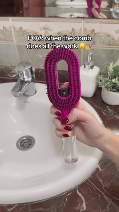 2-in-1 Mist Hair Brush – Detangle, Smooth & Refresh Your Hair Anytime