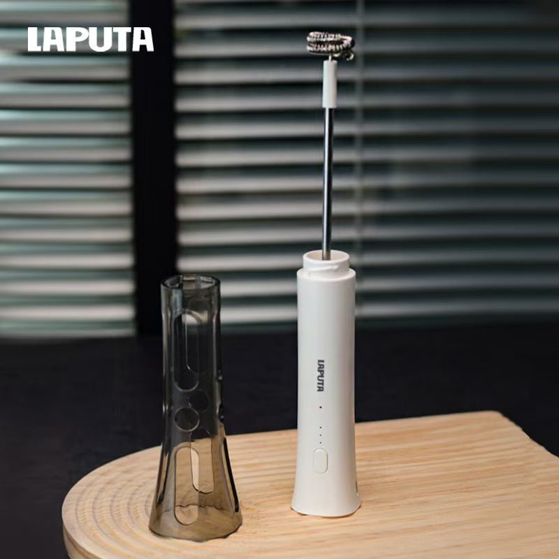 Rechargeable Electric Milk Frother – Handheld Coffee Frother with 3-Speed Control, Stainless Steel Whisk for Latte, Cappuccino & Coffee Art - Morrowden