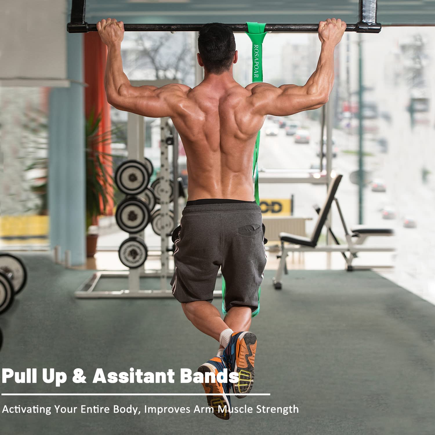 Resistance Bands, Pull Up Assist Bands, Exercise Workout Bands, Long Resistance Band Set for Working Out, Fitness Training & Physical Therapy - Morrowden