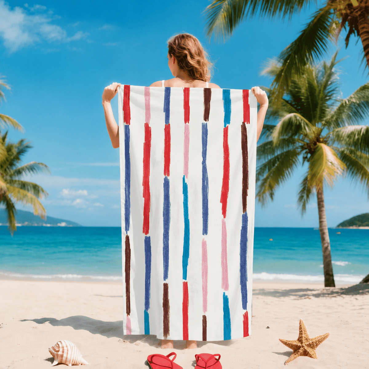 Sand-Free Quick Dry Beach Towel – Lightweight Microfiber Travel Towel for Beach, Pool & Outdoor Adventures - Morrowden