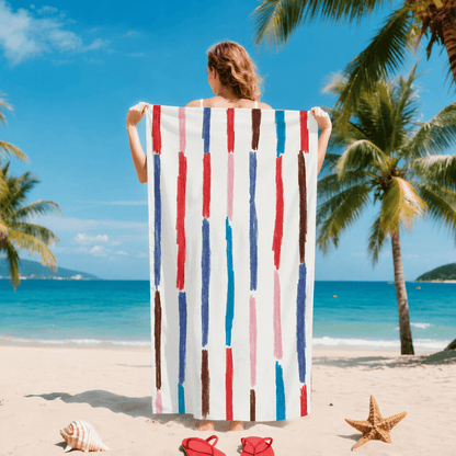 Sand-Free Quick Dry Beach Towel – Lightweight Microfiber Travel Towel for Beach, Pool & Outdoor Adventures - Morrowden