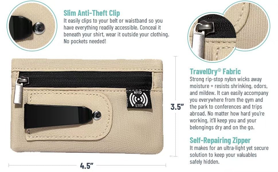 Slim RFID-Blocking Clip Wallet（2-Pack） - Morrowden
